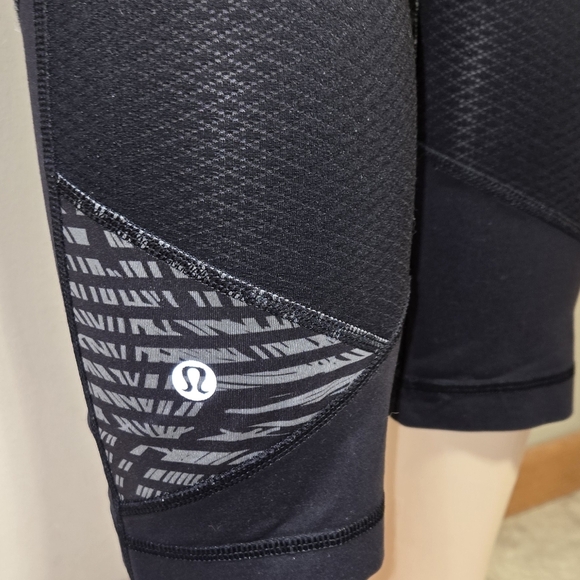 LULULEMON ATHLETICA Pace Rival Crop 'Full On Luxtreme' Size 10 - Picture 6 of 7
